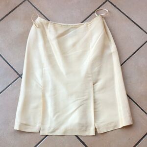 NWOT Vintage Silk Cream Skirt
